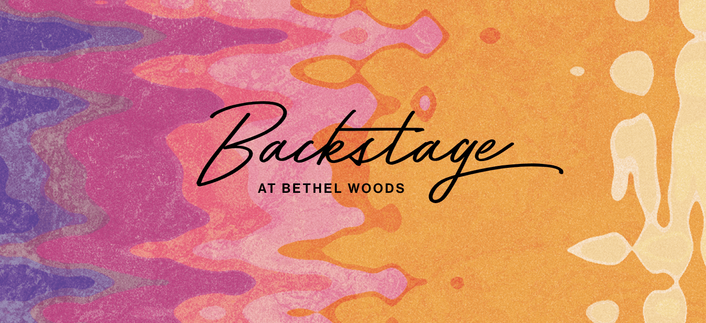 Backstage at Bethel Woods