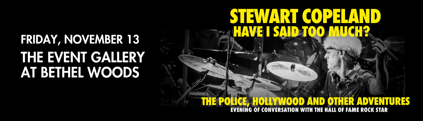 Pre-Event Dinner for Stewart Copeland: Have I Said Too Much?